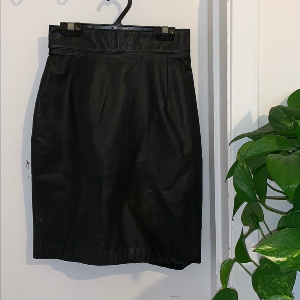 Danier Leather pencil mini skirt